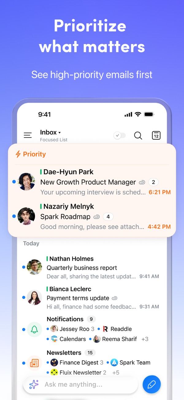 Spark Mail iPhone screenshot 8