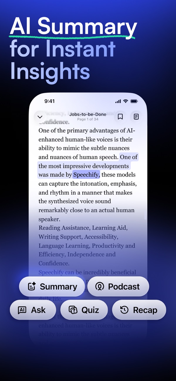 Speechify iPhone screenshot 8
