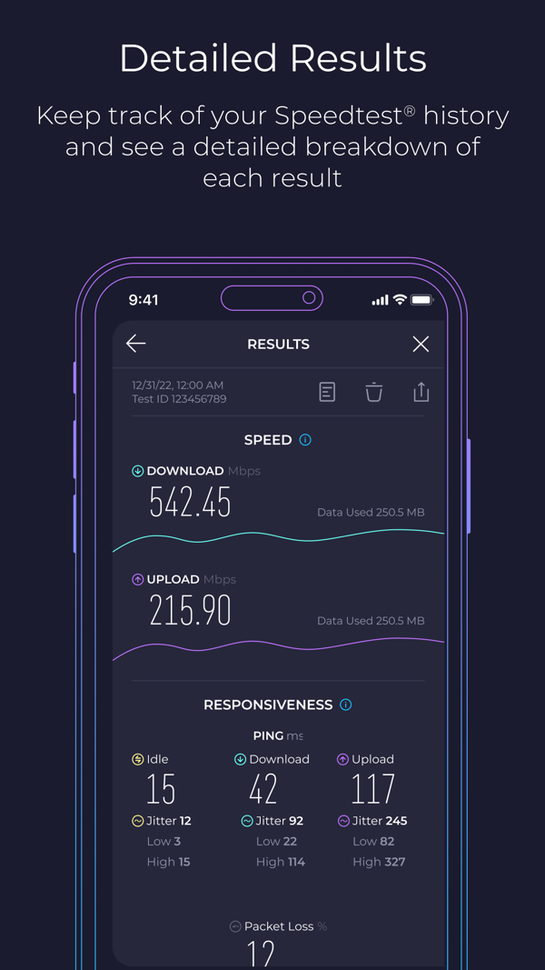Speedtest by Ookla iPhone screenshot 5