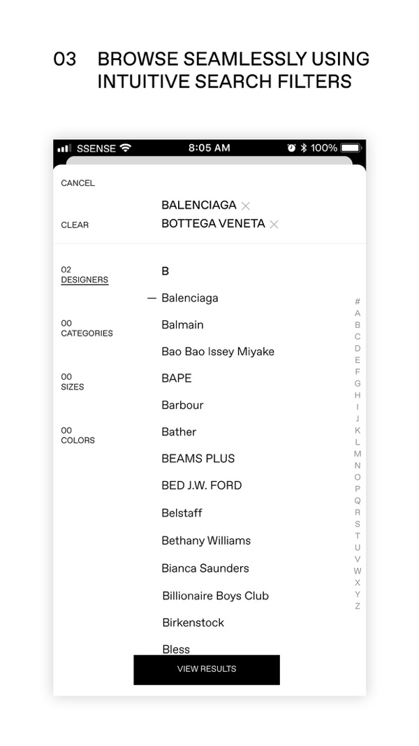 SSENSE iPhone screenshot 3