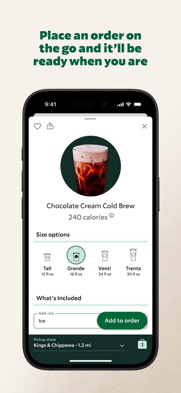 Starbucks iPhone screenshot 2