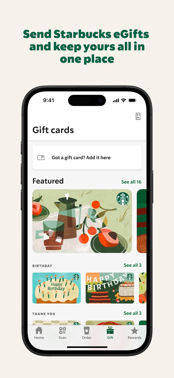 Starbucks iPhone screenshot 8