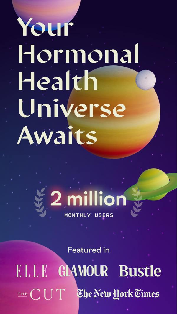Stardust Period Tracker iPhone screenshot 1