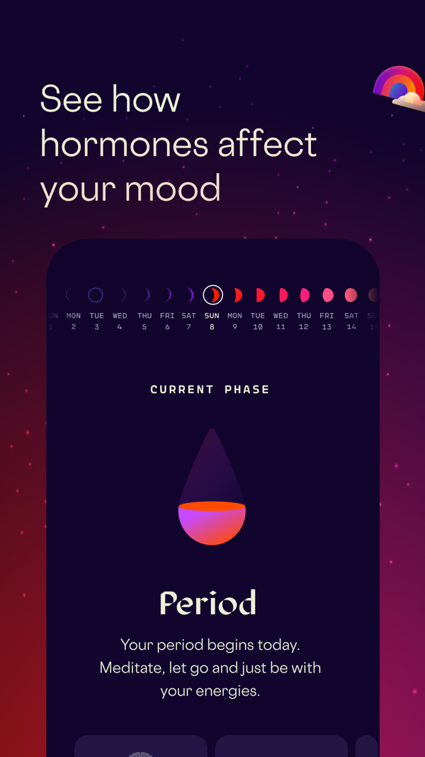 Stardust Period Tracker iPhone screenshot 5