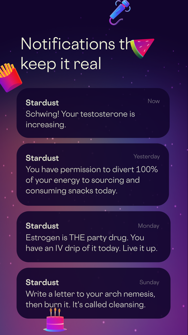 Stardust Period Tracker iPhone screenshot 7