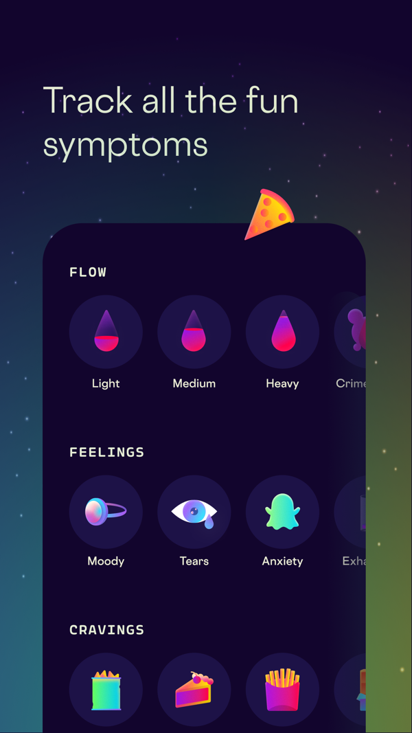 Stardust Period Tracker iPhone screenshot 3