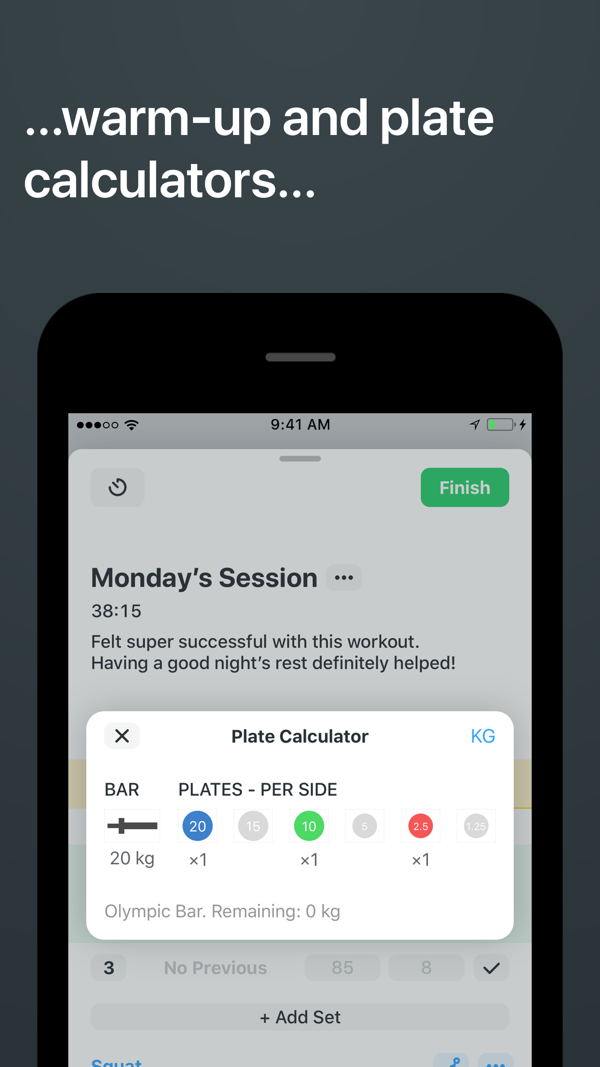 Strong Workout Tracker Gym Log iPhone screenshot 3
