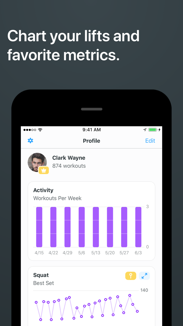 Strong Workout Tracker Gym Log iPhone screenshot 5