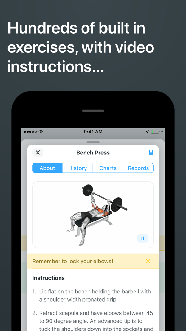 Strong Workout Tracker Gym Log iPhone screenshot 2