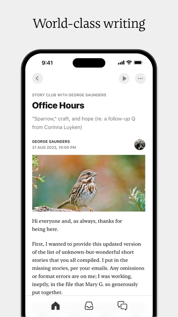 Substack iPhone screenshot 3