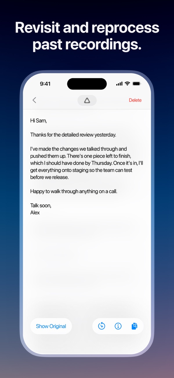 Superwhisper iPhone screenshot 4