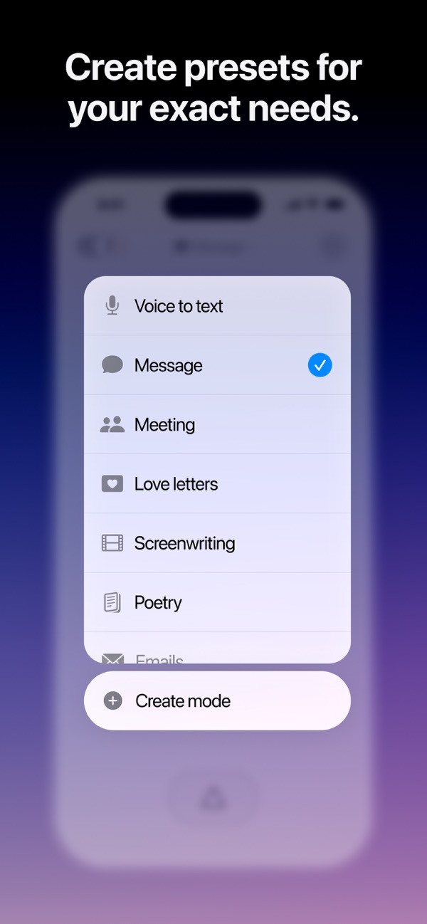 Superwhisper iPhone screenshot 3