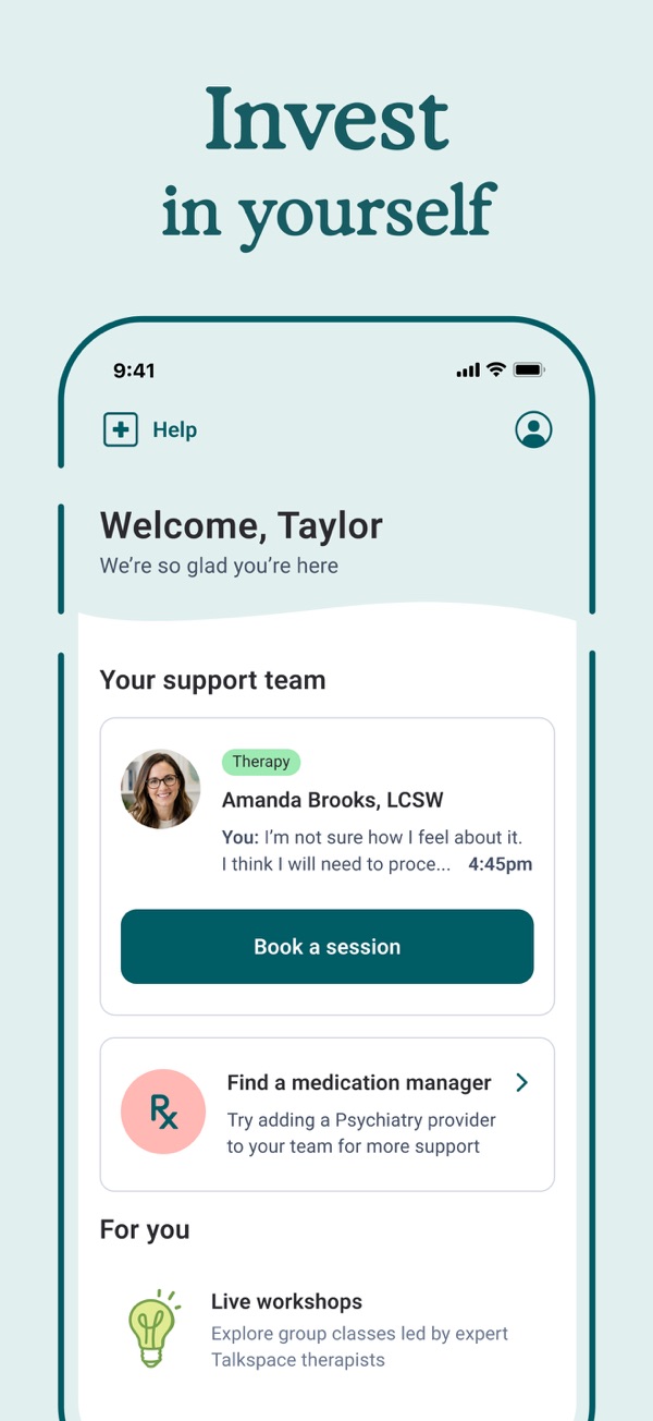 Talkspace iPhone screenshot 8