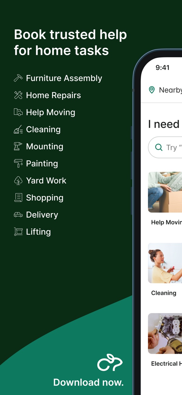 Taskrabbit iPhone screenshot 1