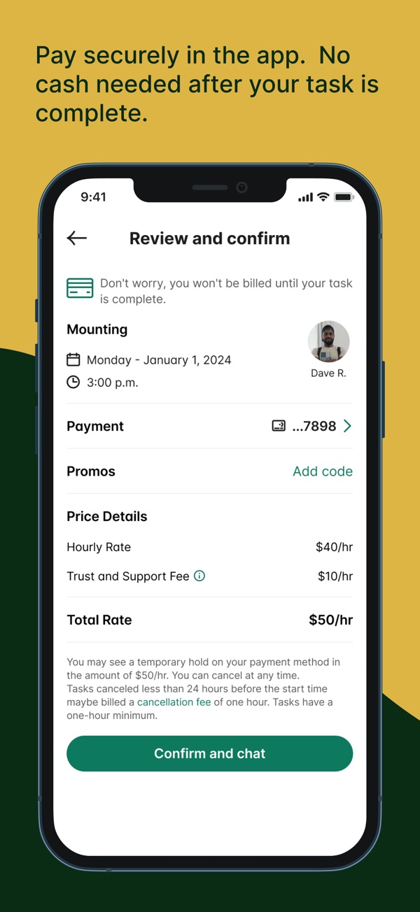 Taskrabbit iPhone screenshot 5