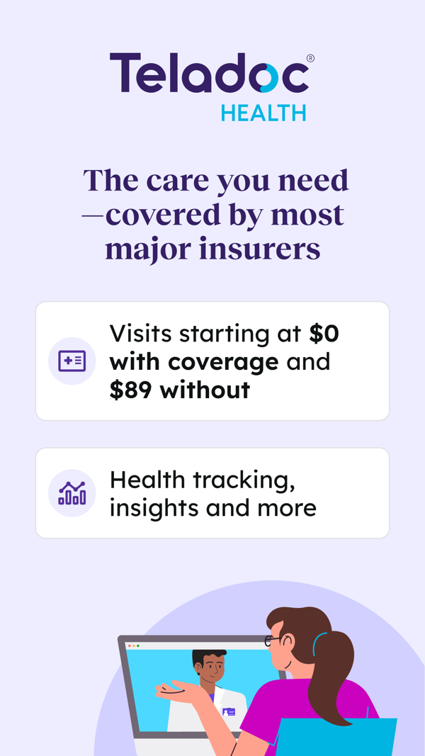 Teladoc Health iPhone screenshot 1