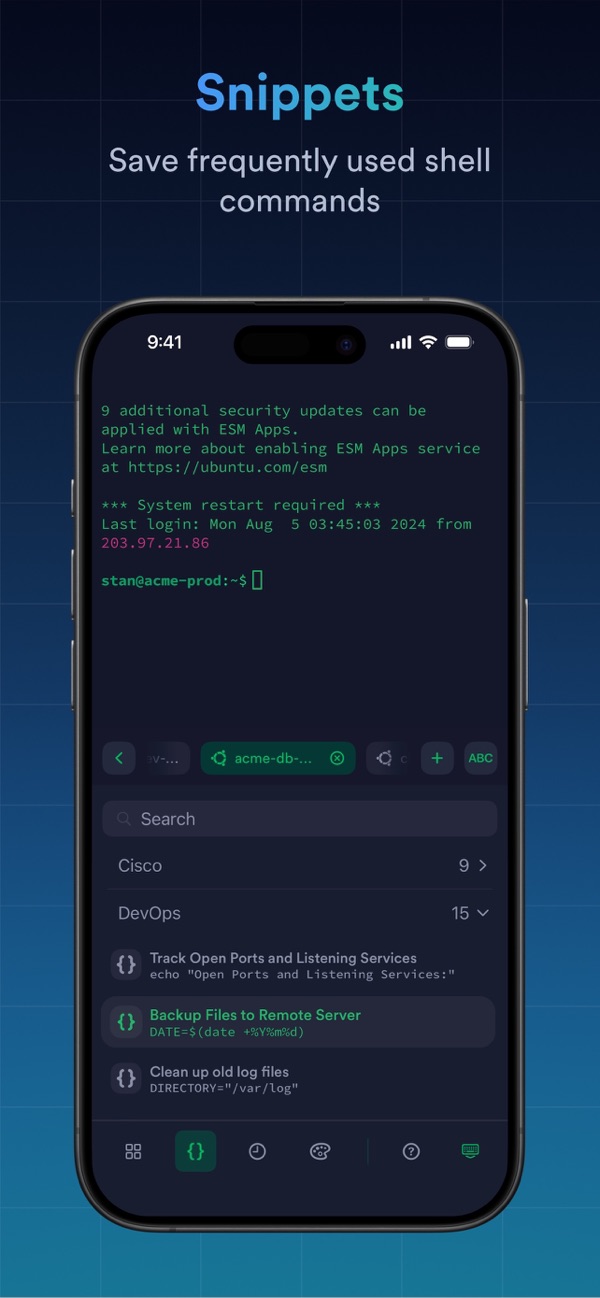 Termius iPhone screenshot 4