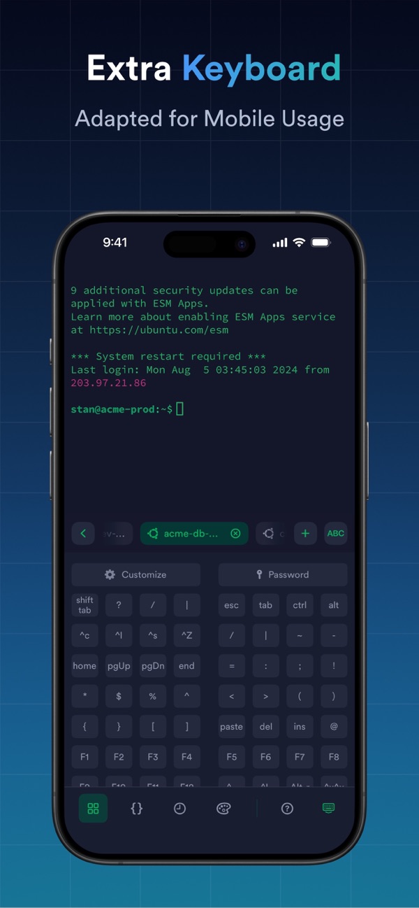 Termius iPhone screenshot 3