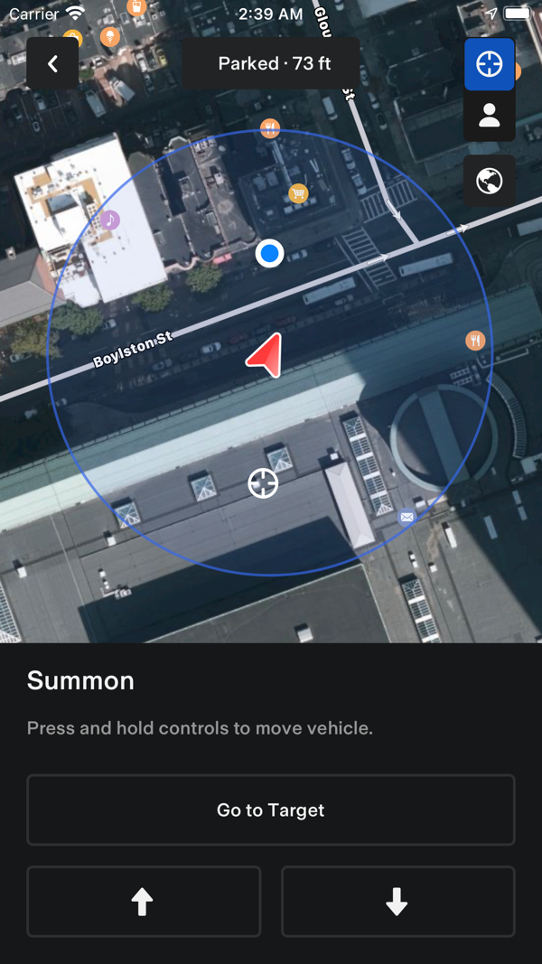 Tesla iPhone screenshot 3