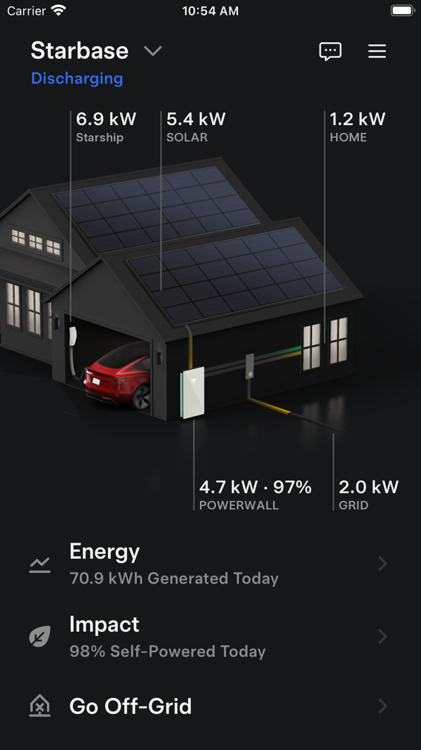 Tesla iPhone screenshot 4