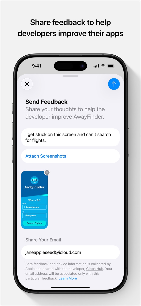TestFlight iPhone screenshot 3