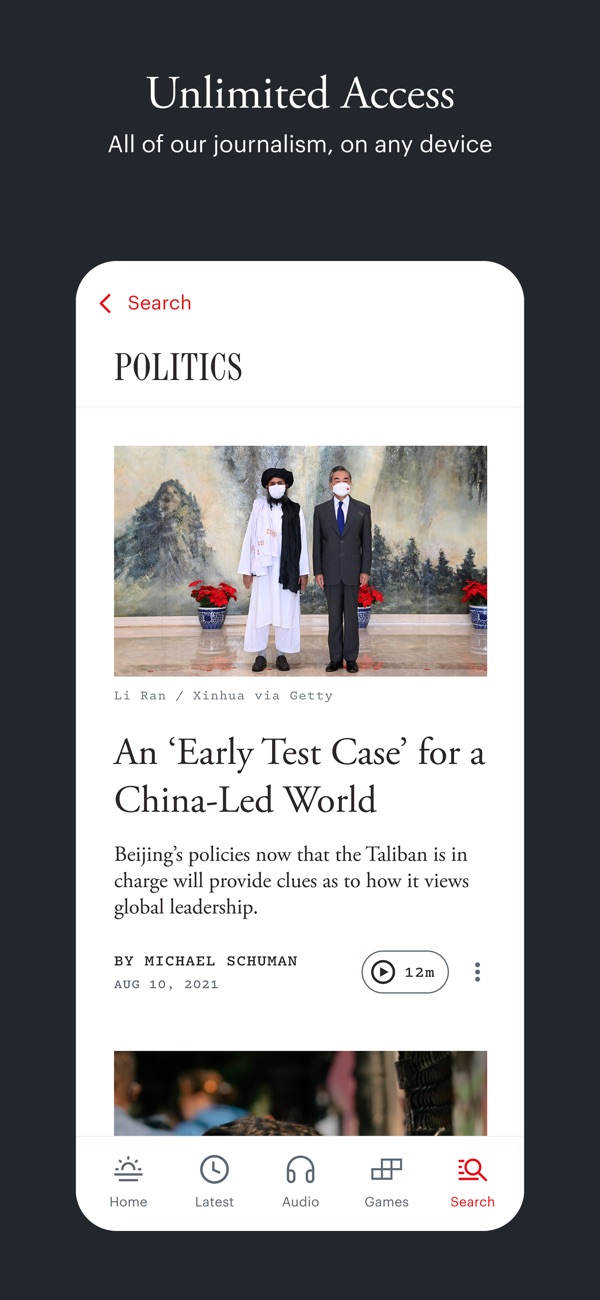 The Atlantic Magazine iPhone screenshot 3