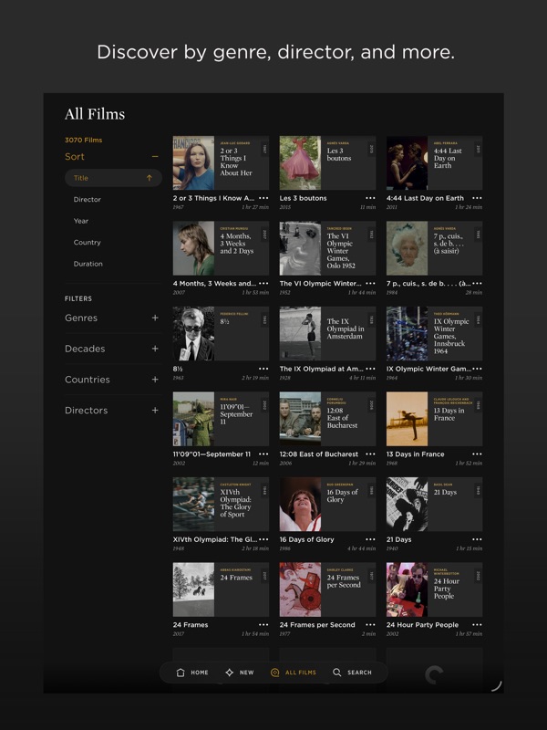 The Criterion Channel iPad screenshot 5