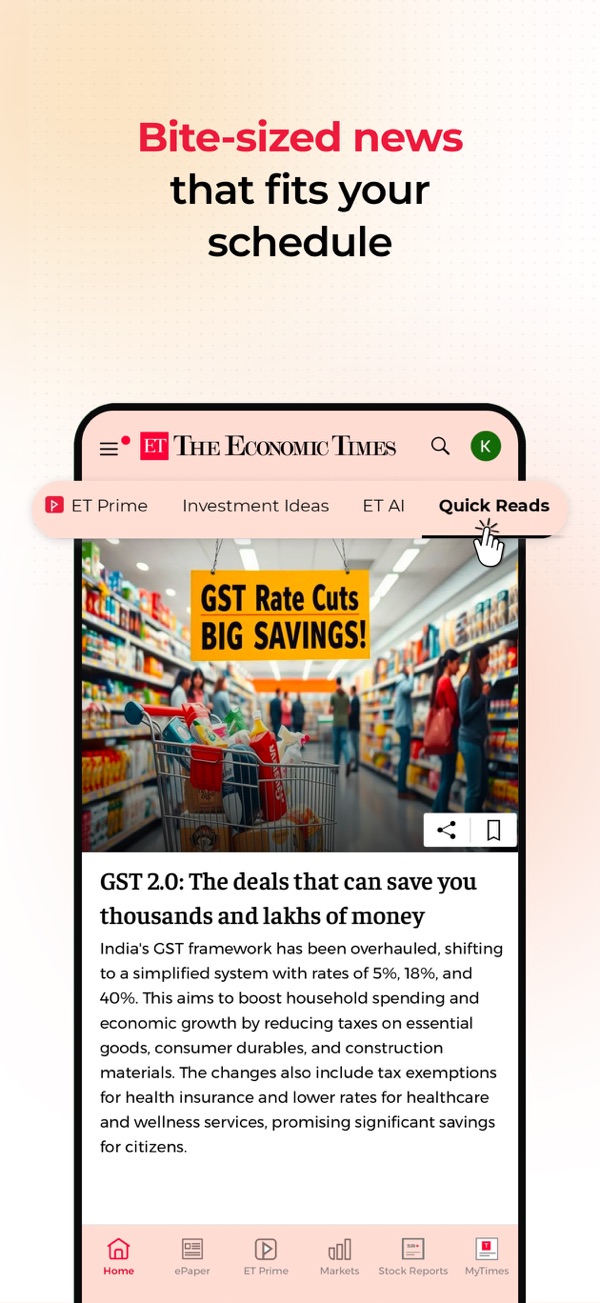 The Economic Times iPhone screenshot 7