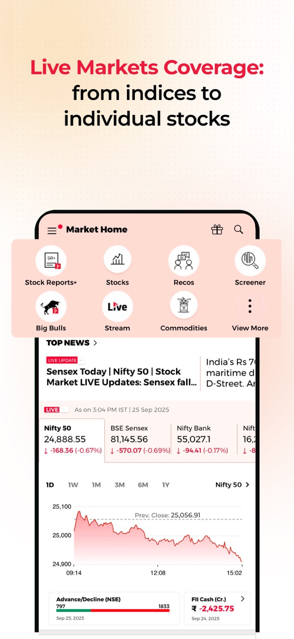 The Economic Times iPhone screenshot 4