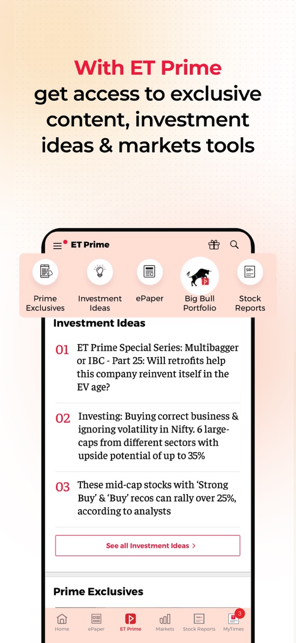 The Economic Times iPhone screenshot 3