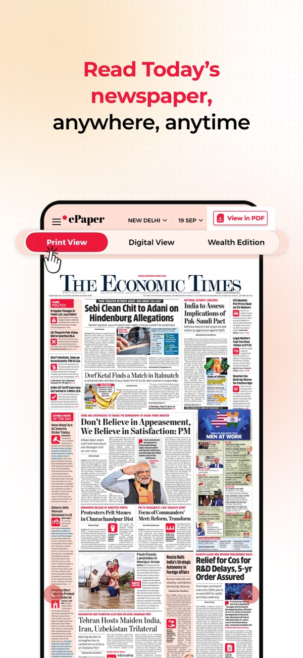 The Economic Times iPhone screenshot 6
