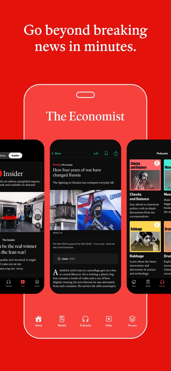 The Economist iPhone screenshot 1