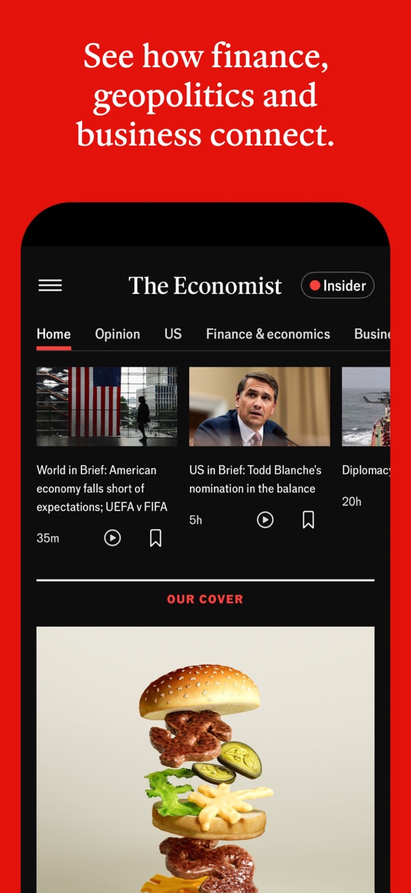 The Economist iPhone screenshot 2