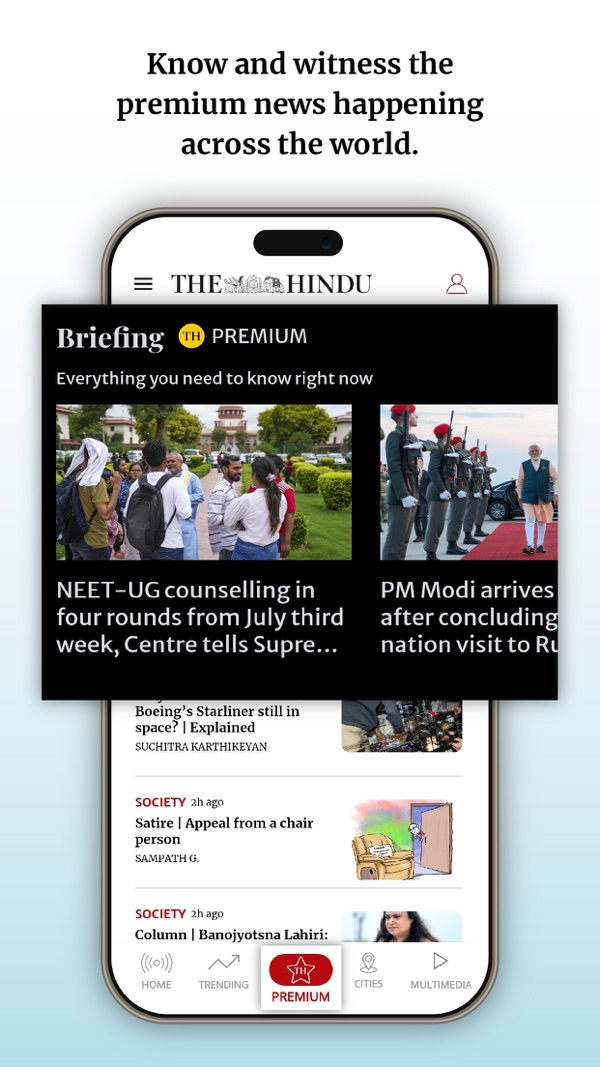 The Hindu iPhone screenshot 2