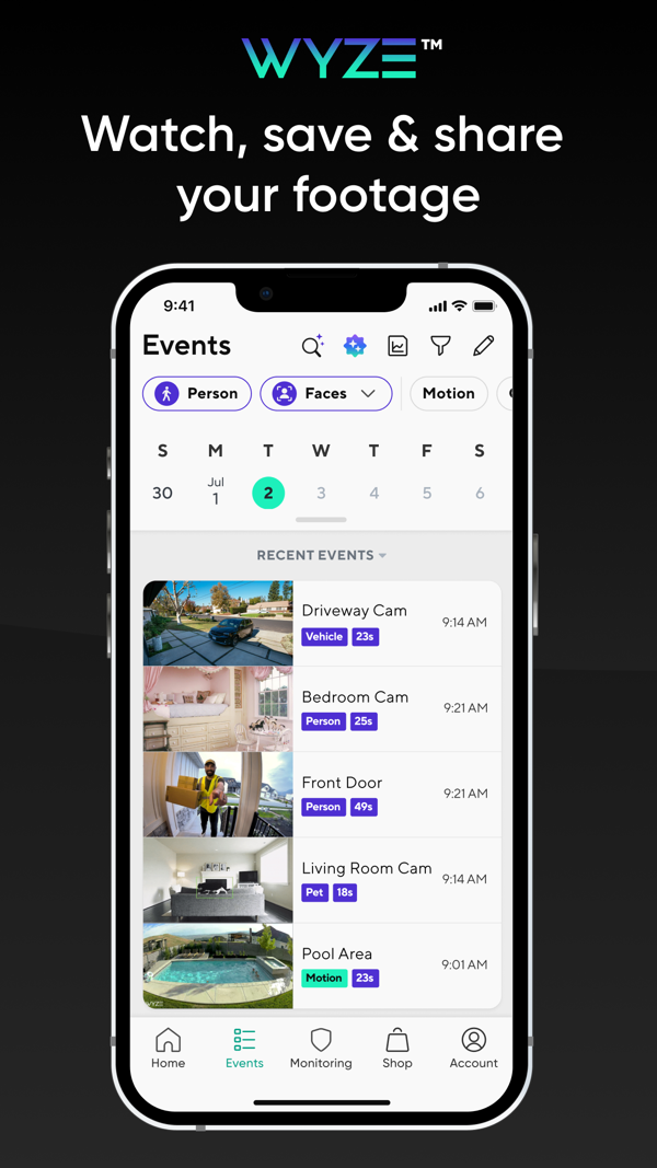 The Official Wyze App iPhone screenshot 2