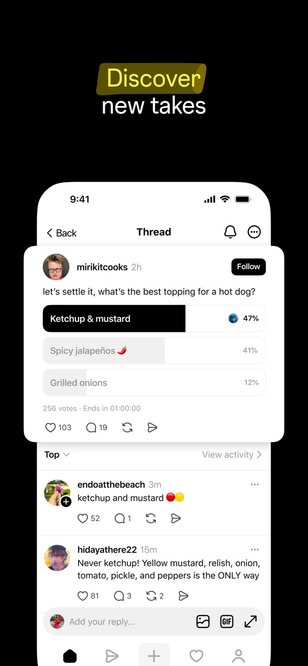 Threads iPhone screenshot 2
