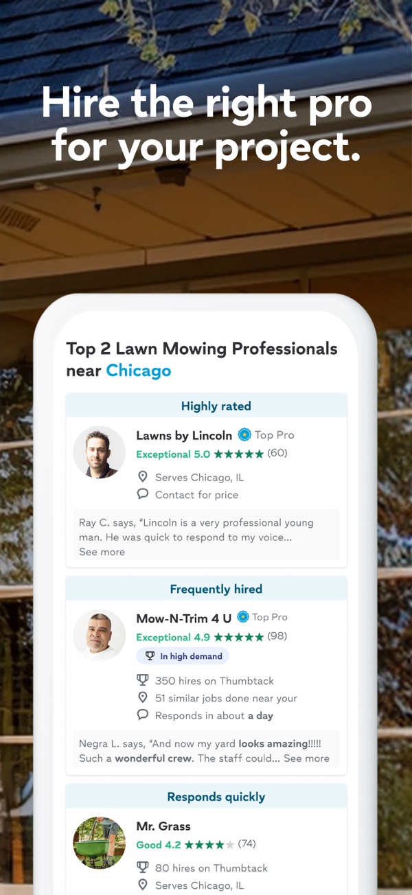 Thumbtack iPhone screenshot 5