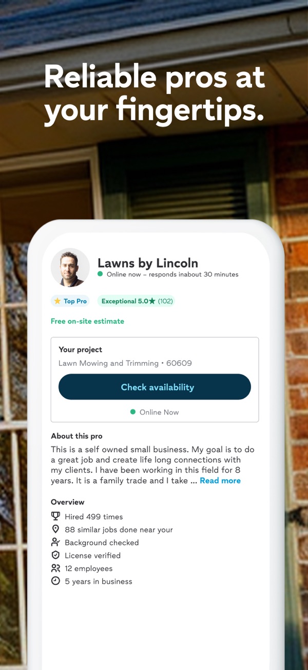 Thumbtack iPhone screenshot 6