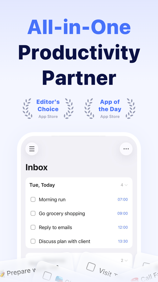 TickTick:To-Do List & Calendar iPhone screenshot 1
