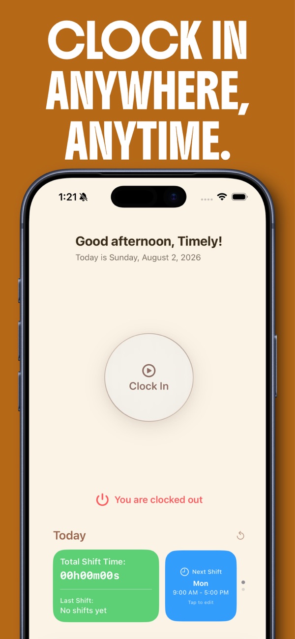 Timely iPhone screenshot 1
