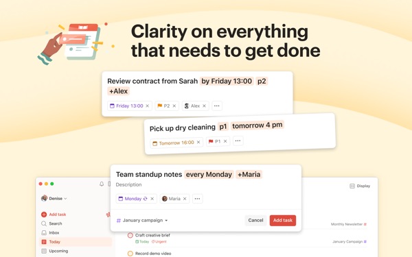 Todoist Mac screenshot 2