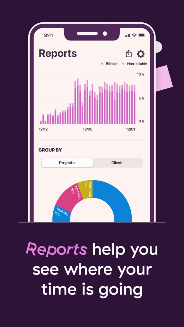 Toggl Track iPhone screenshot 4