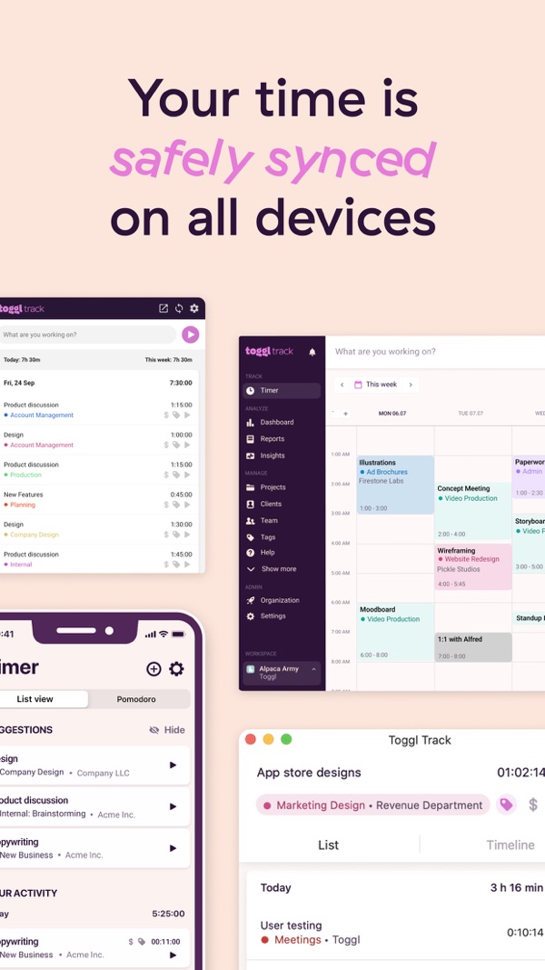 Toggl Track iPhone screenshot 8