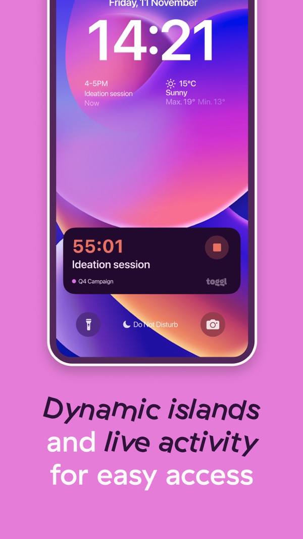 Toggl Track iPhone screenshot 7