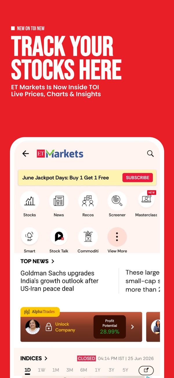 TOI Breaking News App & ePaper iPhone screenshot 5