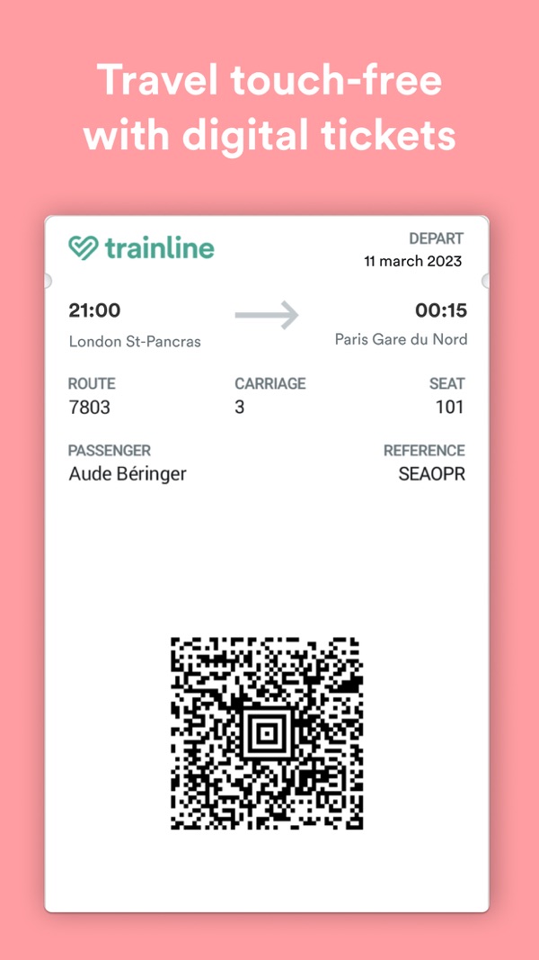 Trainline iPhone screenshot 5