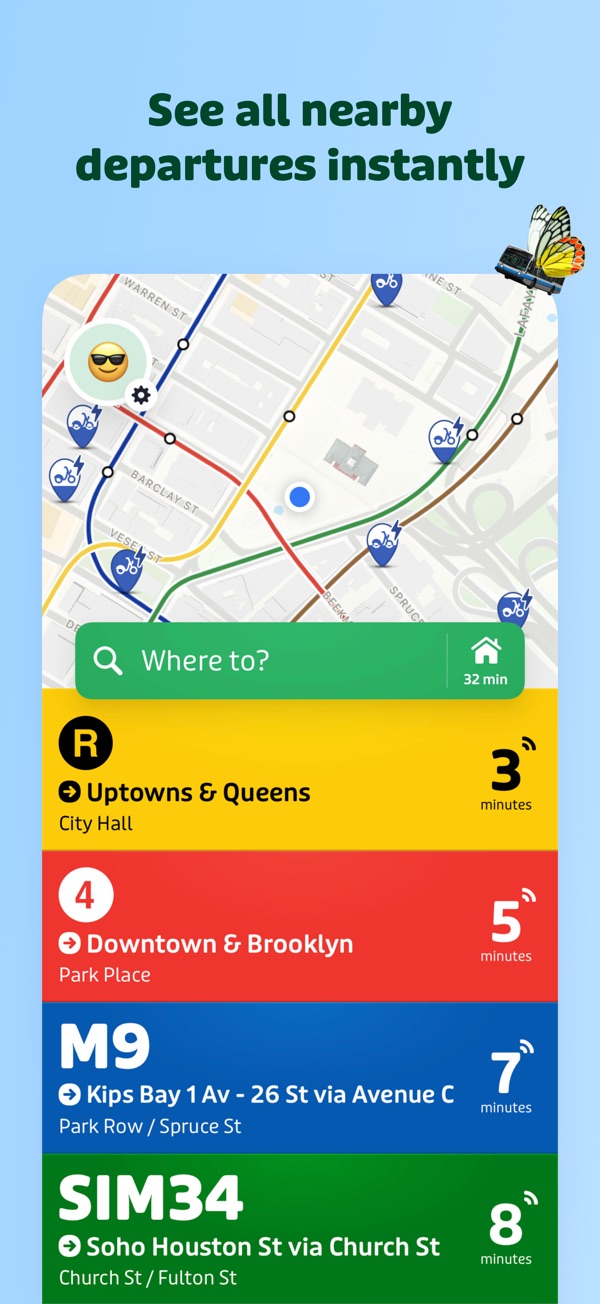 Transit • Subway & Bus Times iPhone screenshot 1