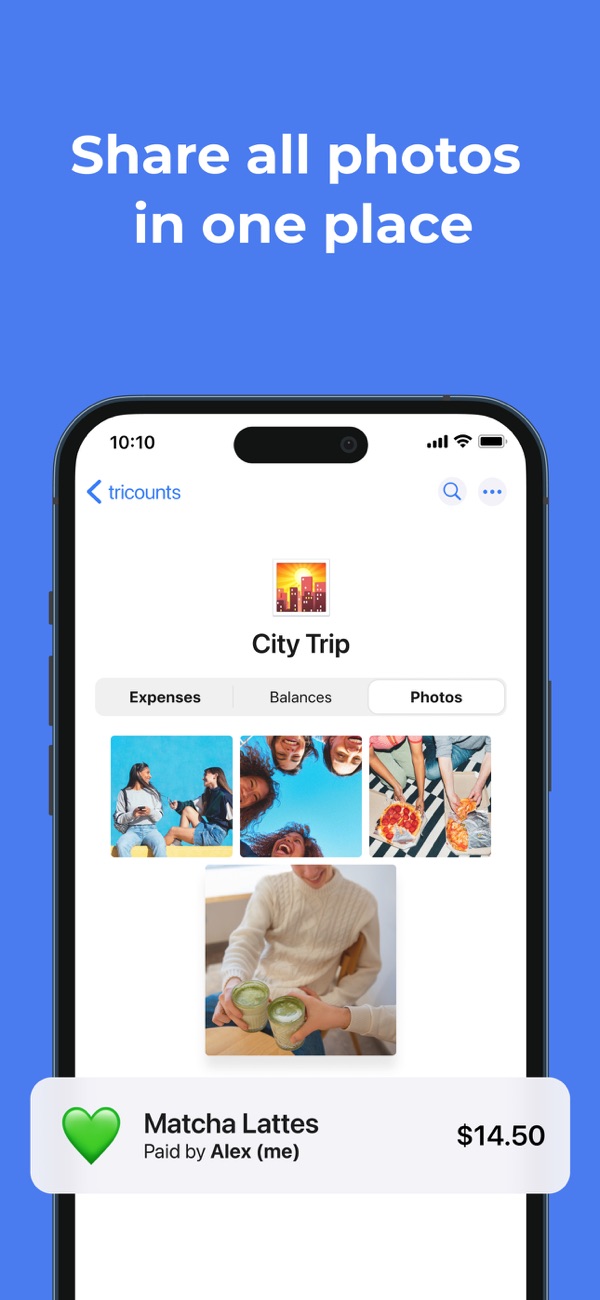 tricount iPhone screenshot 8