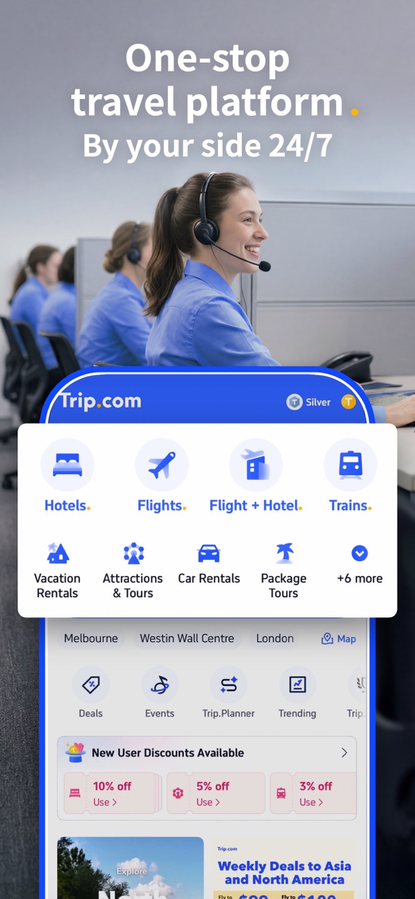 Trip.com iPhone screenshot 1