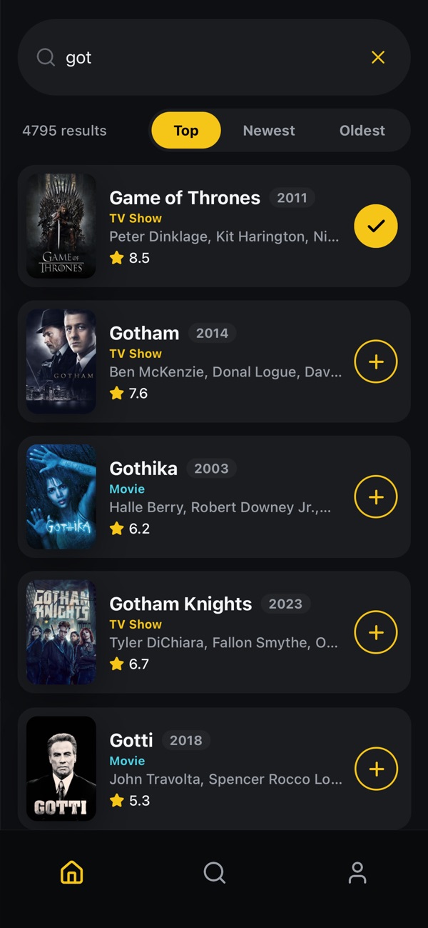 TV Time iPhone screenshot 1